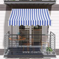 Vertical Manual Retractable Balcony Clamp Awning